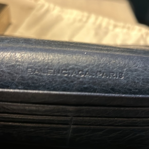 Balenciaga Navy Blue Leather Wallet With Dustbag - Picture 10 of 12